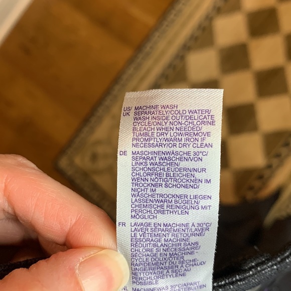 NYDJ black faux leather ponte leggings - Picture 6 of 8